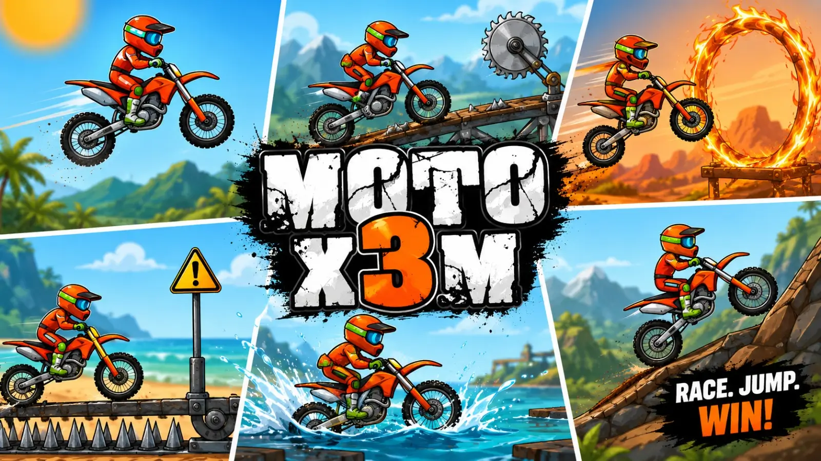 Moto X3M Bike Racing GamePlay
