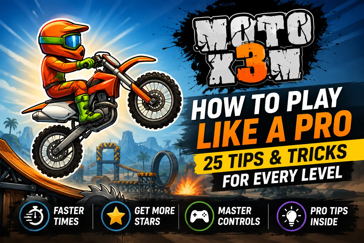 How to Play Moto X3M Like a Pro: 25 Tips & Tricks for Every Level