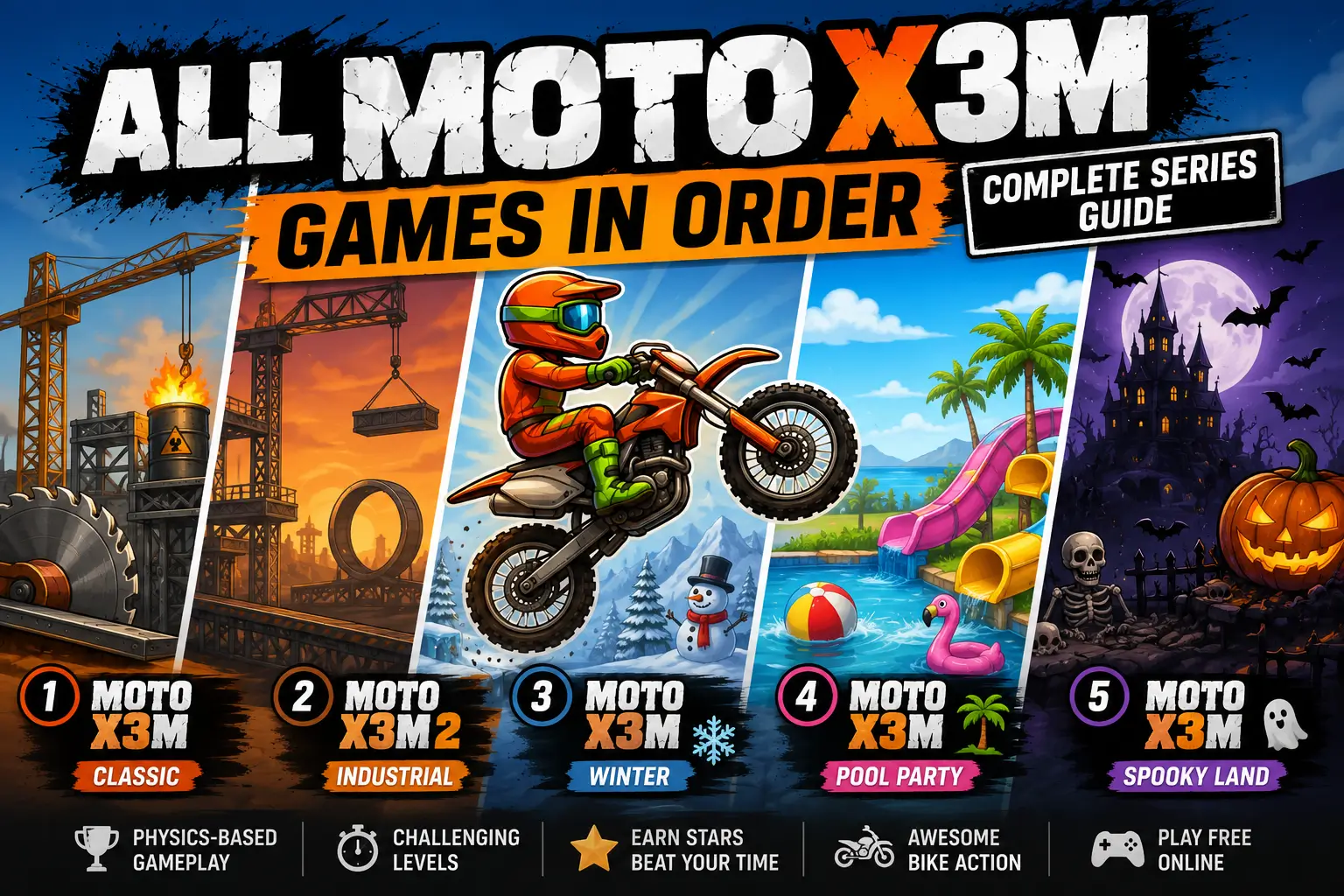 All Moto X3M Games in Order (Complete Series Guide)